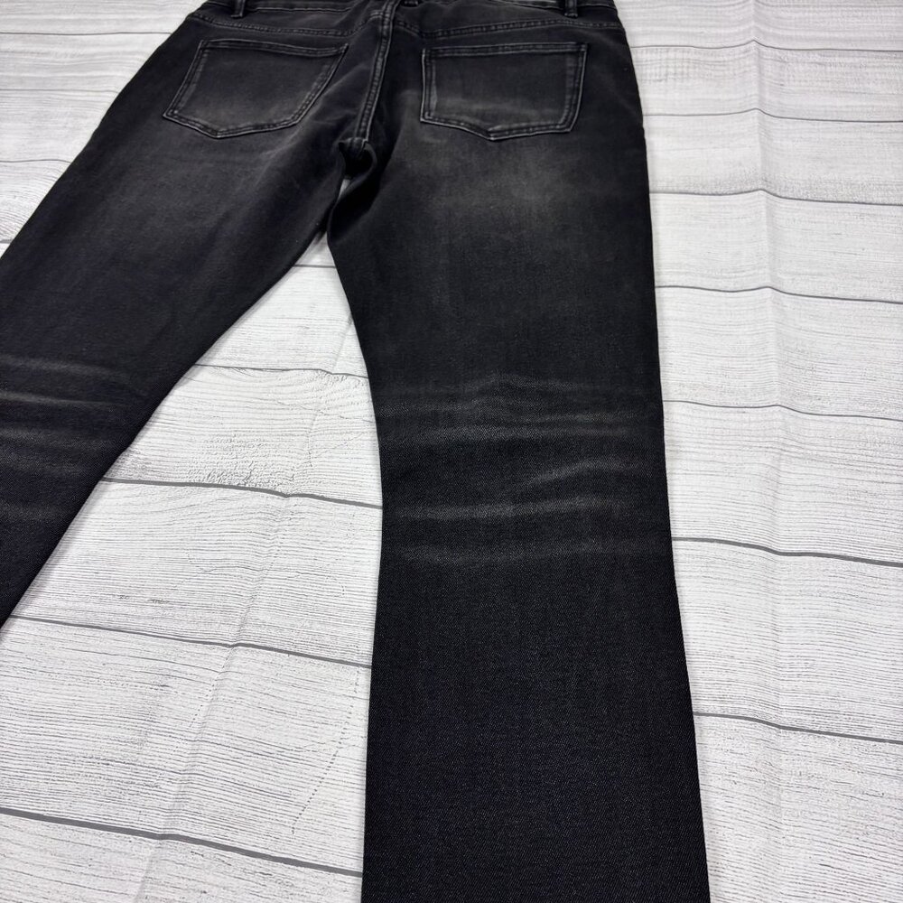 Embellish Mens Black Distressed Skinny Jeans With Colorful Patches Size 34 - Picture 11 of 16